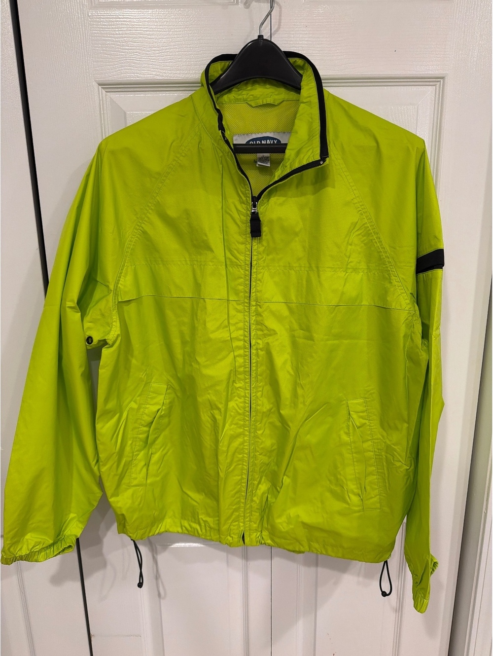 Vintage Late 90s Old Navy Gorpcore Windbreaker Jacket Neon L